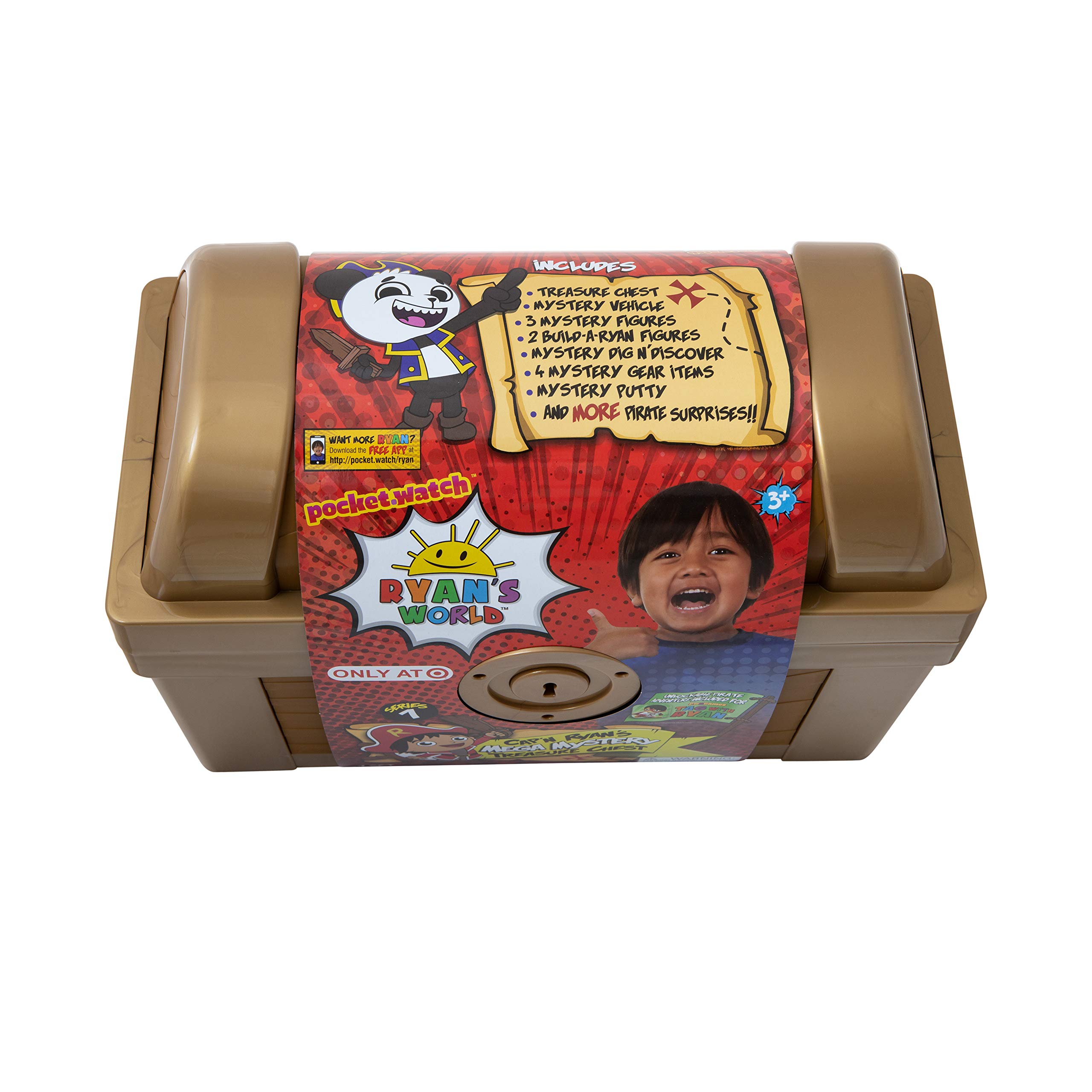 RYAN'S WORLD BK00755 Ryan's Mega Mystery Treasure Chest : Amazon